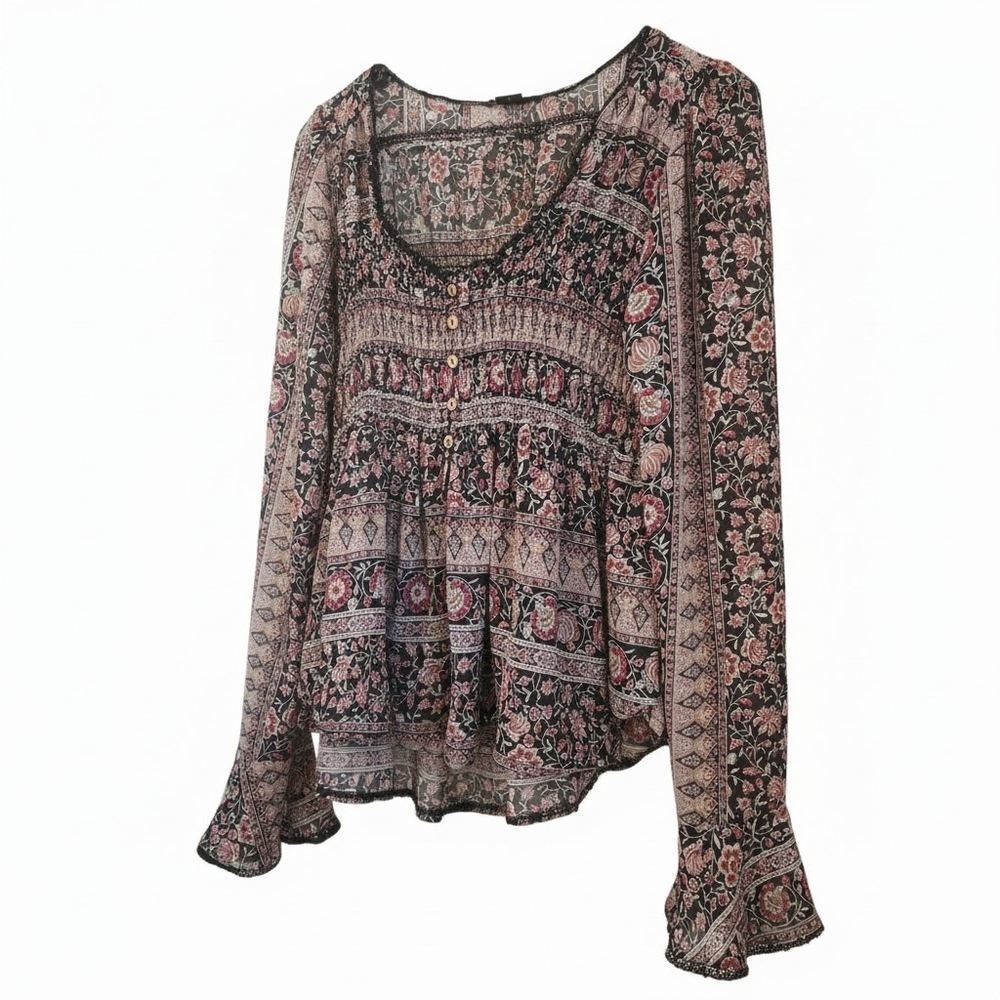 Boho Gypsy Loose Fit Top - Picture 12 of 16